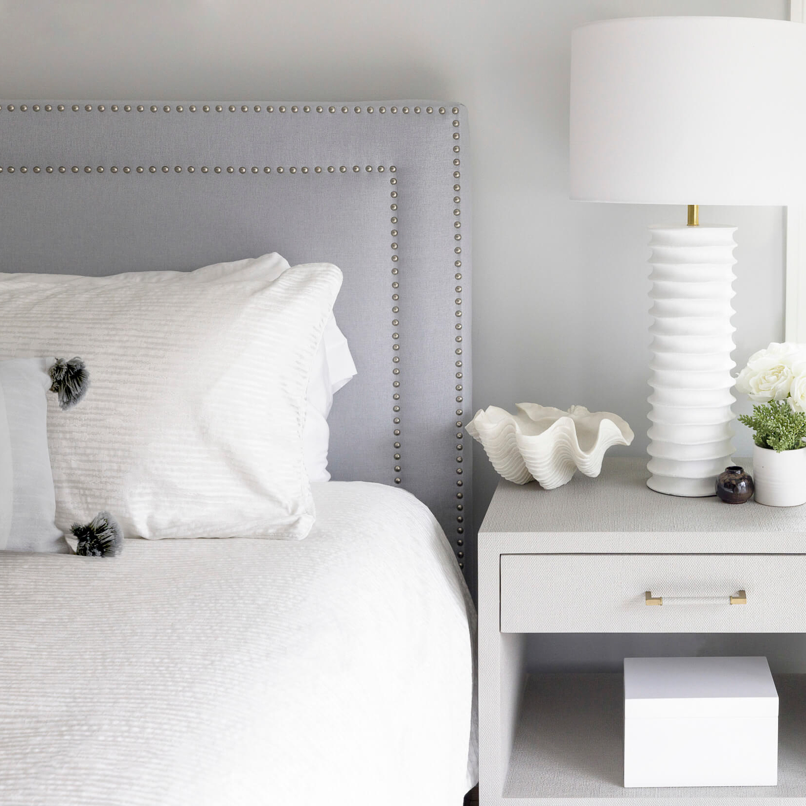 light blue palette master bedroom, interior designer in maryland , transitional bedroom , serene bedroom design